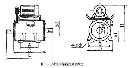 ZJ轉(zhuǎn)矩轉(zhuǎn)速傳感器外形尺寸