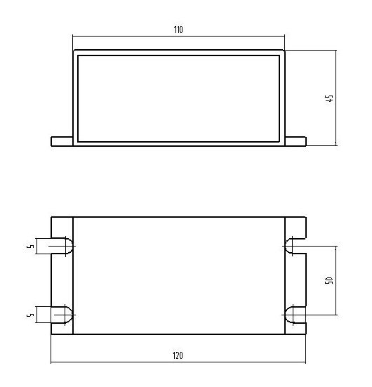 MCB1型變送器外形尺寸