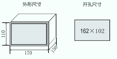 JKL21A系列無功補(bǔ)償控制器開孔尺寸