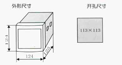 JKLD21系列動態(tài)無功補償控制器外形尺寸