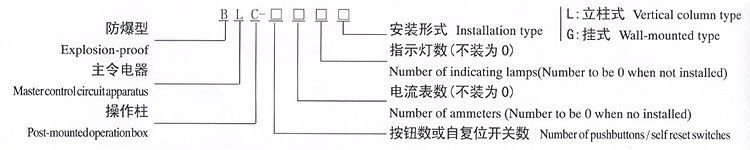 BLC-□系列防爆操作柱(ⅡB)選型說(shuō)明