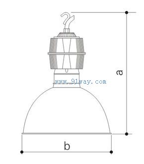 GC79工礦燈具外形尺寸