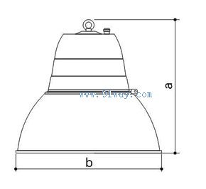 GC333工礦燈具外形尺寸