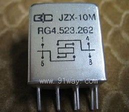 JZX-10M型小型中功率密封電磁繼電器(耐高溫)(369)