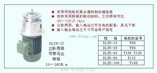 DLZ5系列雙法蘭式組合離合器裝配圖