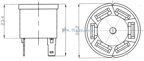 ABR19-S7三相熱保護(hù)器安裝尺寸