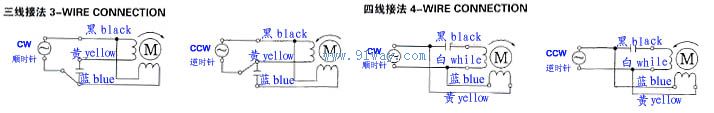 YYCJ70-15系列齒輪減速電動機接線圖