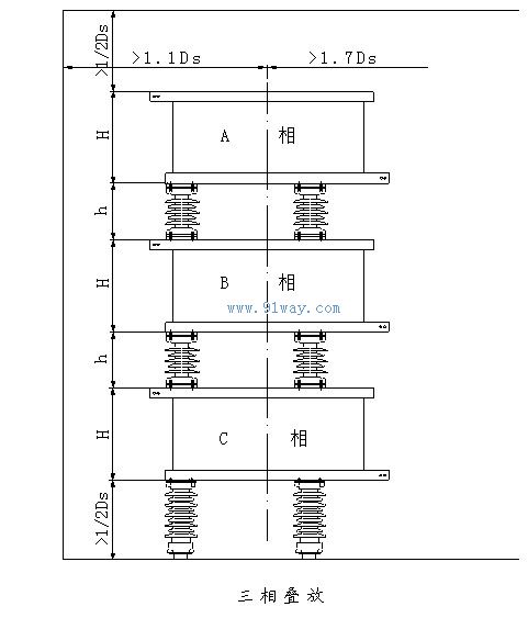 CKGKL型空心串聯(lián)電抗器安裝方式