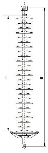 FXBW-110kV 懸式復(fù)合絕緣子安裝尺寸
