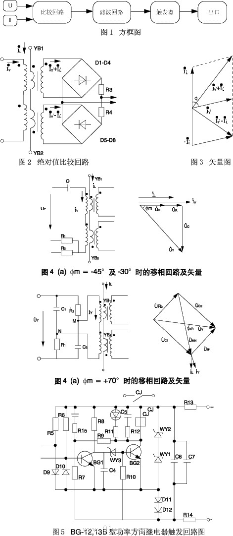 BG-12,13B型功率方向繼電器原理圖