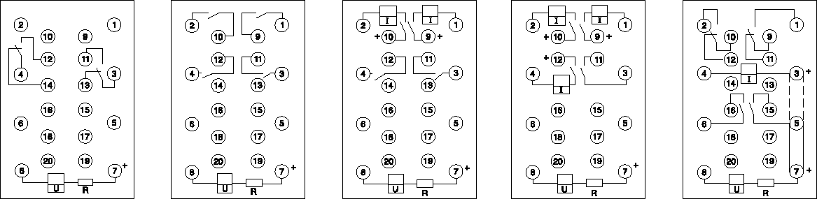 ZJ3-C系列快速中間繼電器接線(xiàn)圖
