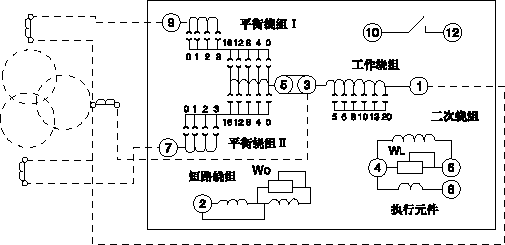 DCD-2型差動(dòng)繼電器接線圖1