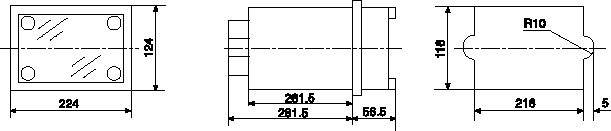 DCD-2型差動(dòng)繼電器安裝尺寸