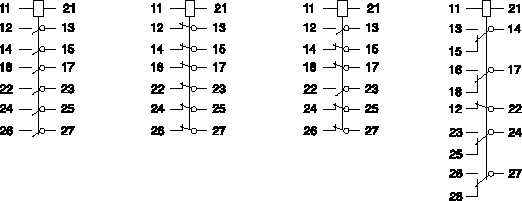RXMA1型中間繼電器接點(diǎn)圖1