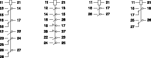 RXMA1型中間繼電器接點(diǎn)圖2