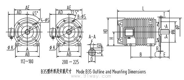 YSG系列外型及安裝尺寸3