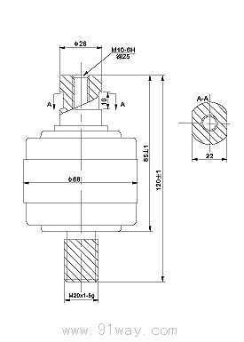 ZKTJ-600/1140型陶瓷真空開關(guān)管外形尺寸