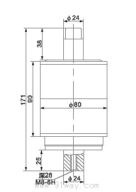 ZKTD-500/1140型陶瓷真空開關(guān)管外形尺寸