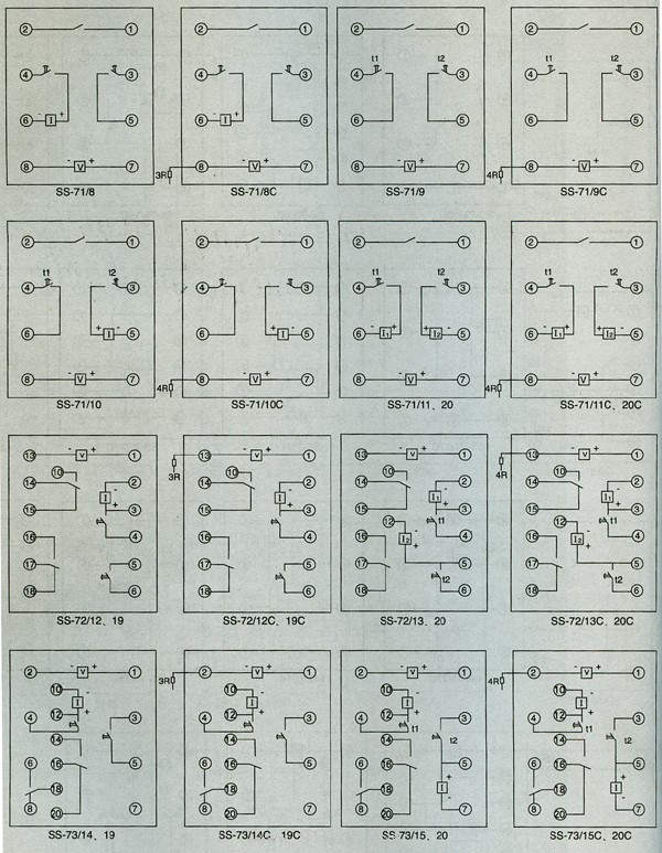 SS-71,72,73系列時(shí)間繼電器接線圖