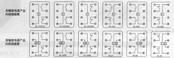 HL-10.20.30系列靜態(tài)電流繼電器接點圖