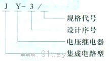 JY-3/1~2型電壓監(jiān)測(cè)繼電器型號(hào)說(shuō)明