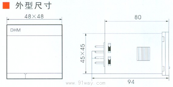SFG系列智能型隔離轉(zhuǎn)換器外形尺寸