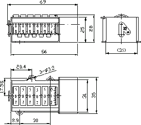 DCZ-12計(jì)度器外形尺寸