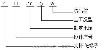 ZJ-10Q型支持絕緣子型號(hào)說(shuō)明