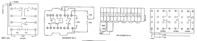SZH-2B(SQP-1B/Ⅱ)數(shù)字頻率繼電器接線圖