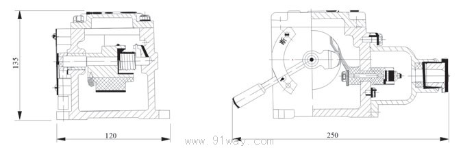 BAX-5/127A(63S1)礦用隔爆型信號(hào)開關(guān)外形尺寸
