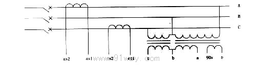 YFJLSZ-6,10預(yù)付費(fèi)式組合互感器接線圖