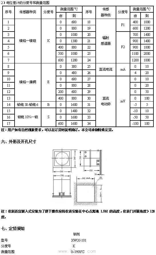 XWGJ系列中圓圖自動平衡記錄儀技術(shù)參數(shù)2