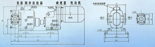 TLB系列凸輪式轉(zhuǎn)子泵(羅茨式輸液泵)外形尺寸