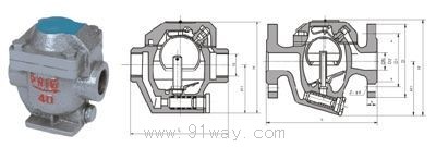 CS15H,CS45H型自由半浮球式蒸汽疏水閥